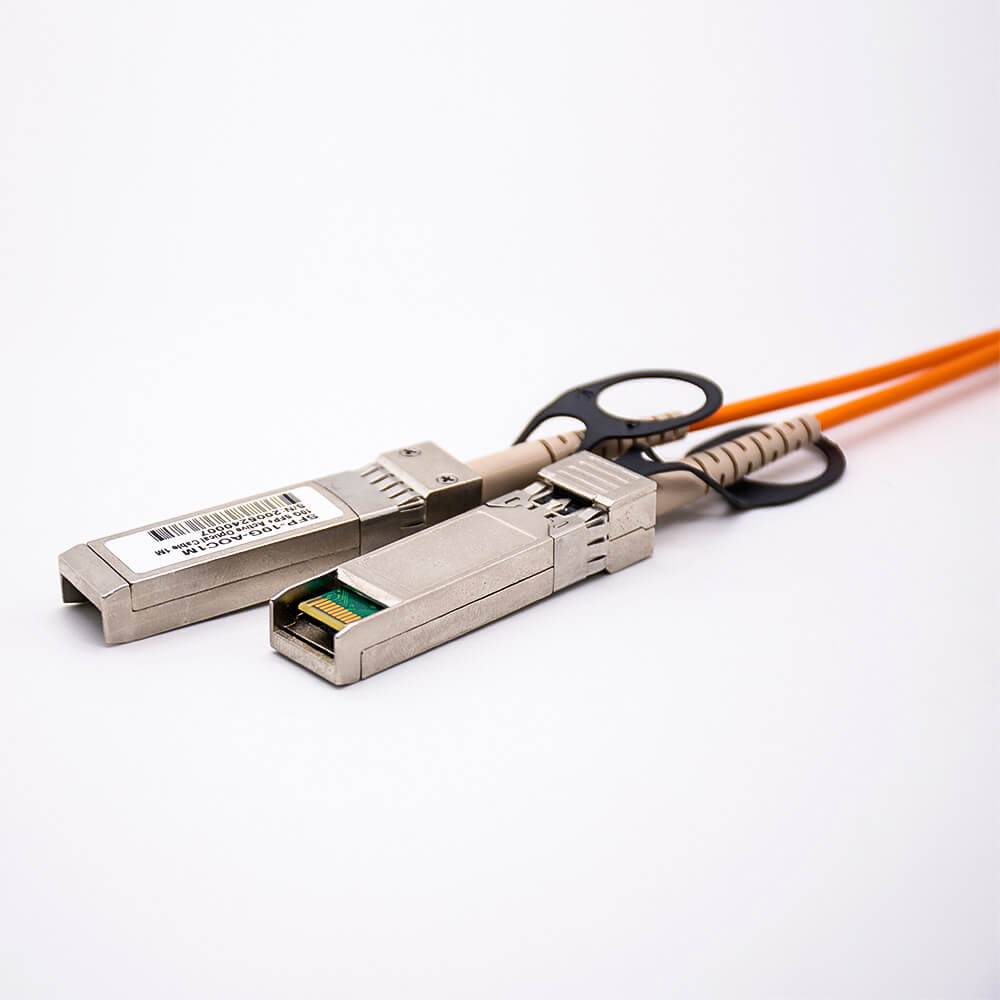 Elecbee Active Optical Cable Assembly AOC Length 1M SFP+ to SFP+ 10Gbps Optical Module