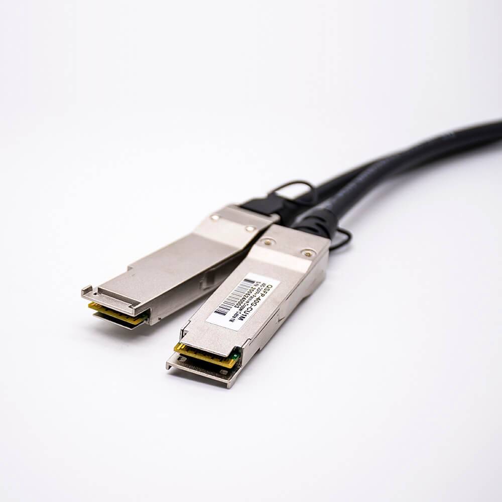 Elecbee QSFP Passive Copper Cable DAC 40G Fiber Transceiver QSFP+ to QSFP Length 1M