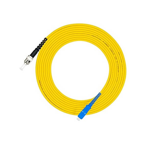 Elecbee Fiber Jumper Cables 3Meter SC to ST Fiber Optic Cable Simplex OS2 Single-mode 9/125μm
