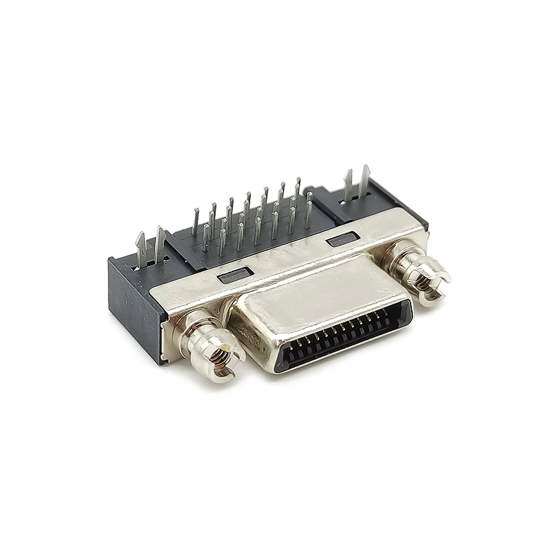 Elecbee CameraLink PCB Mount Connector - 90-Degree SDR Female Socket - Compatible with 12226-1150-00FR