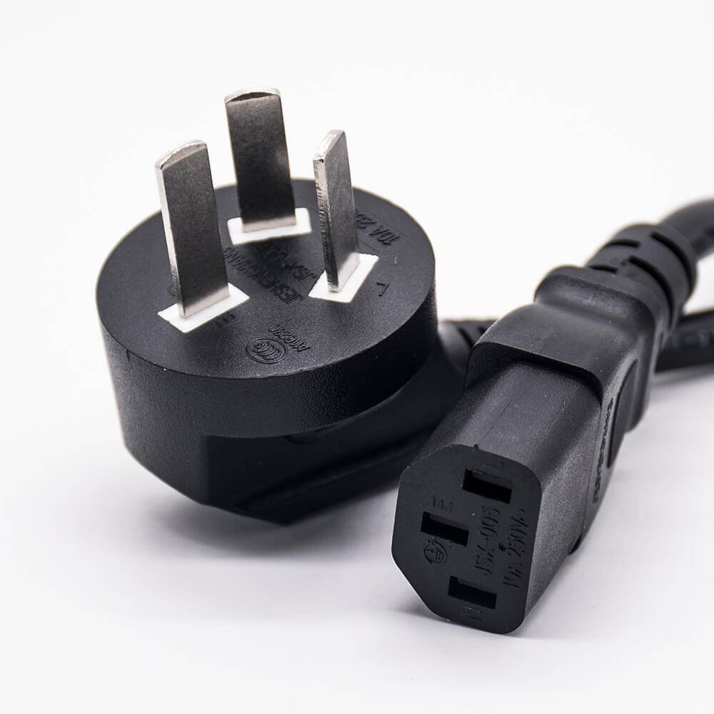 Elecbee Cable de alimentación universal de 3 puntas de CA para TV, computadora, monitor, impresora, radio, electrodoméstico y más, 10a, 250V, 1.2m