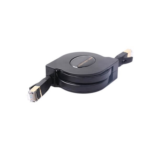 Elecbee Cat7 RJ45 Network Cable 10000Mbps 1.5M Shielding Gigabit Retractable High Speed Ethernet Cable