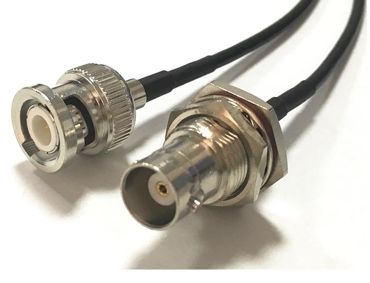 Elecbee BNC Male to BNC Female 1m Extension Cable RG174