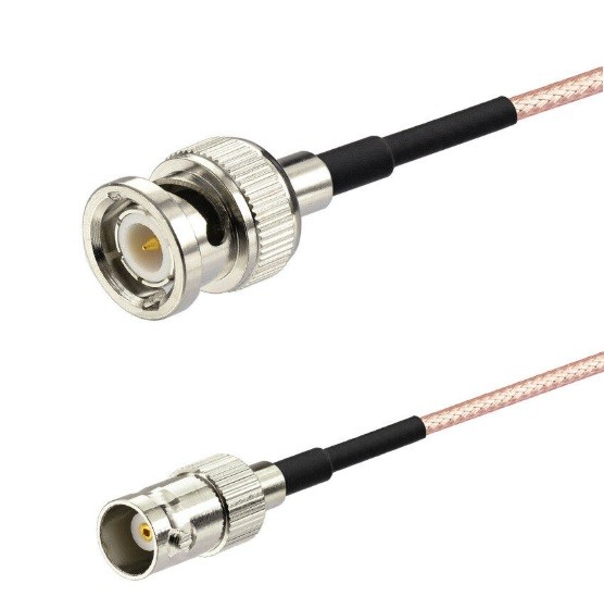 Elecbee BNC Male to BNC Female 20cm Cable RG316