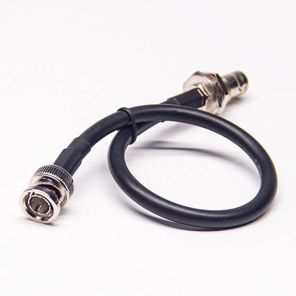 Elecbee 20pcs Coaxial Cable with BNC Connectors Male to Female 50 Ohm RG59 Assembly 30CM