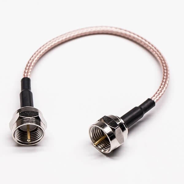 Elecbee F Type Coaxial Cable Straight Male to Straight Male RG316 10cm cable assembly