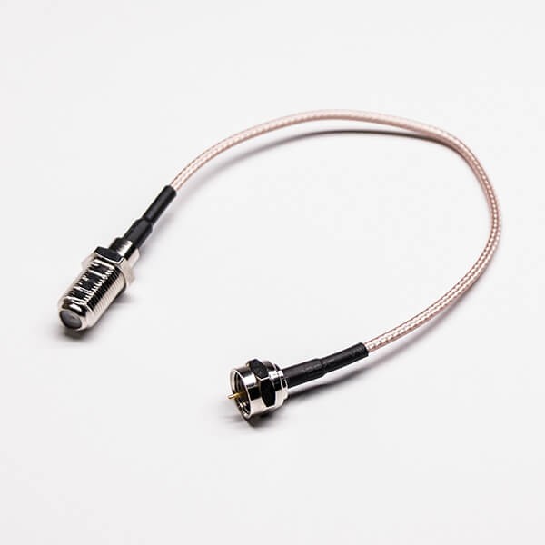 Elecbee 20pcs RF Connector Coaxial Cable Straight F Male to Straight F Female Cable Assembly with RG179