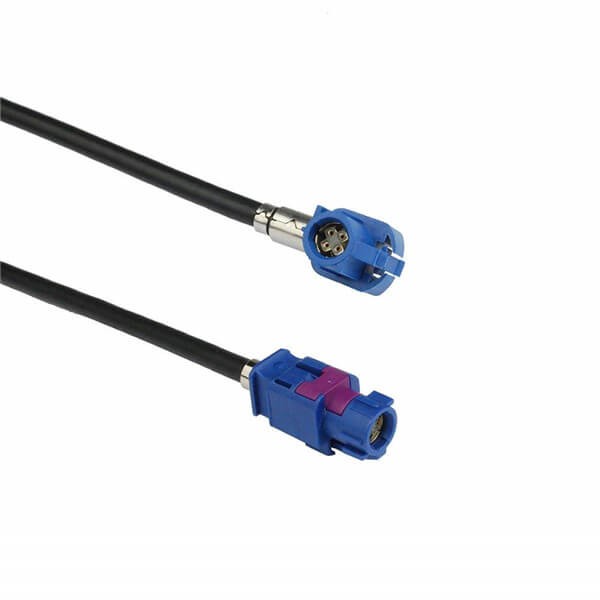 Elecbee 20pcs Fakra Antenna Connector Cable Assembly C Code Right Angle Female Jack To C Code Straight Jack Decar 535 150CM