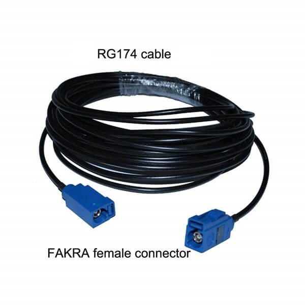 Elecbee Fakra Cable Assembly Extension 1M with Connector Fakra C Jack to Female for GPS Antenna
