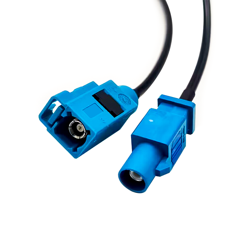 2Pcs Fakra Z Prise Mâle À Prise Mâle Sma Câble Adaptateur D'Antenne