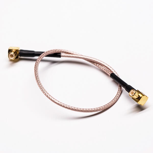 Elecbee MCX Male Coaxial Cable Right Angled to MCX Male Cable Assembly