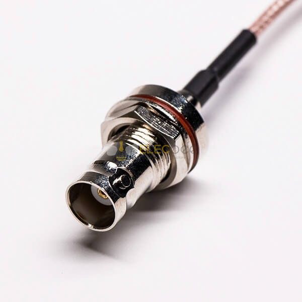 12-Inch MCX Male To BNC Female Right Angle Coaxial Cable (RG316)