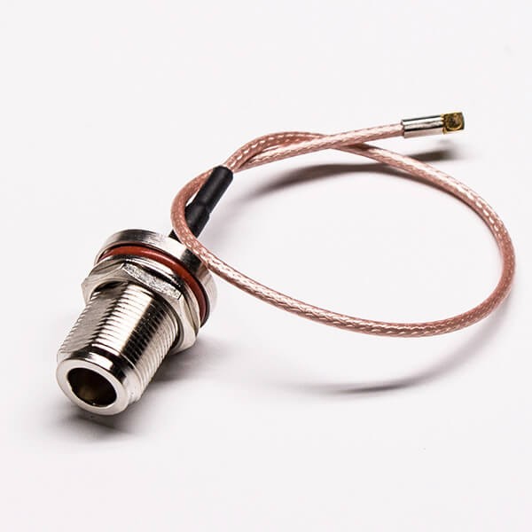 Elecbee Coaxial RF Cables Waterproof N Bulkhead Female to Right Angle MMCX Male Cable Assembly Crimp