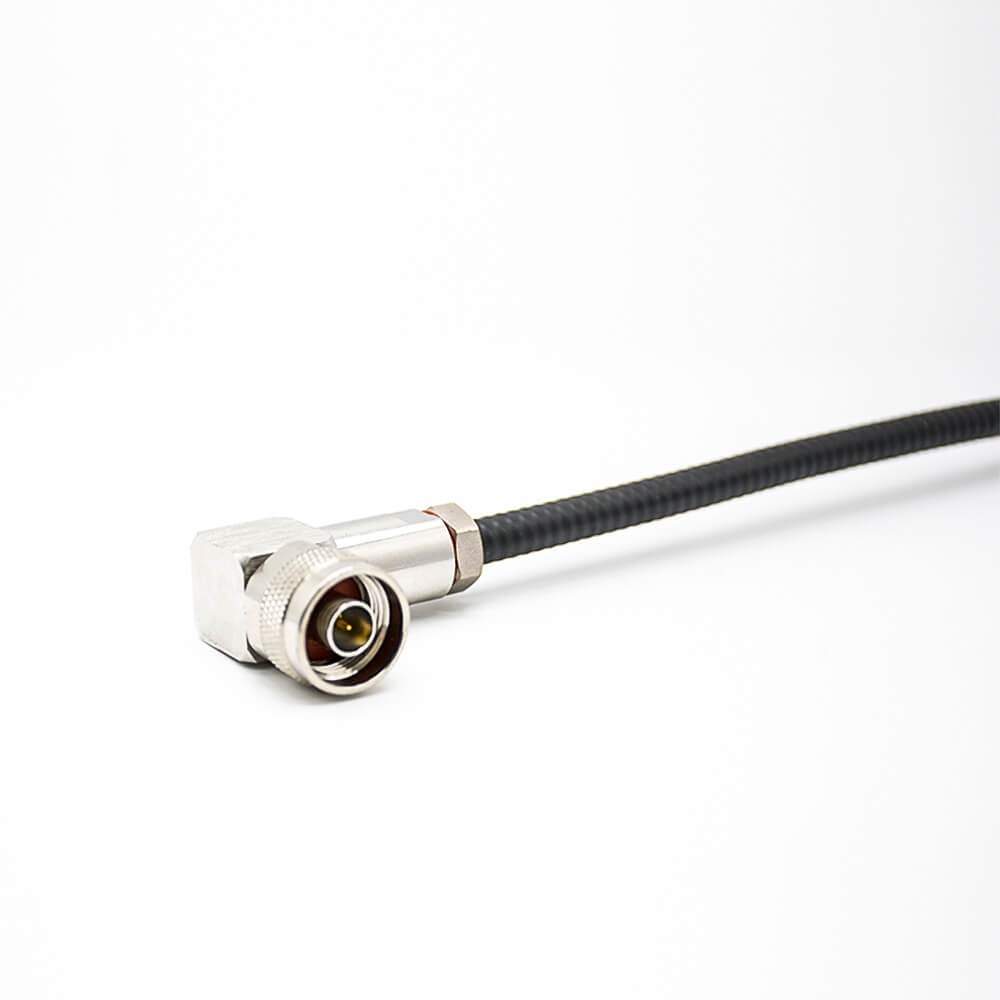 Elecbee N Type Cable Assemblies Right Angle Male To Male Test Jumper Line Length 20CM