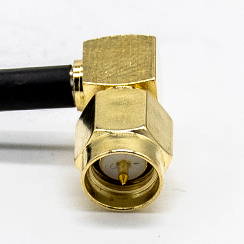 Elecbee N Type RF Cable Assembly RG316 to SMA Male Right Angle 30CM