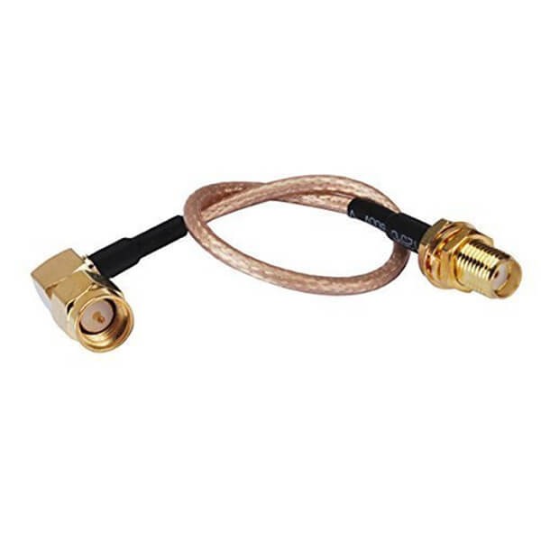 Elecbee SMA RF Cable Assembly 10CM with SMA Female to SMA Male right angle