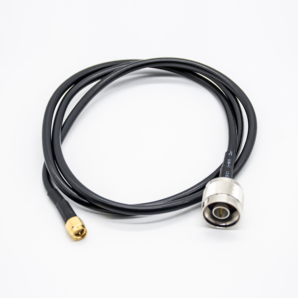 Elecbee SMA to N Cable LMR195 Assembly 1M for 3G 4G LTE RF Radio to Antenna or Lightning Arrester Use