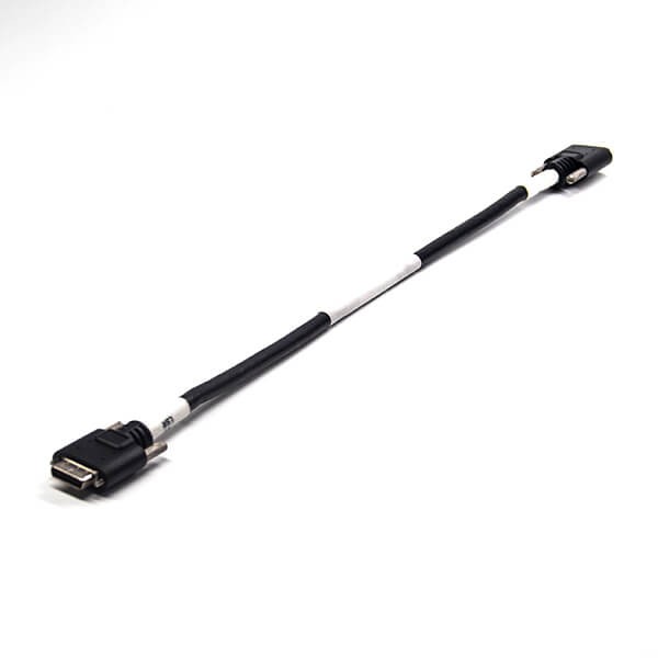 Elecbee SCSI 线HPCN型26芯黑色塑胶壳公转公直式连接器螺丝锁接式双边线1米