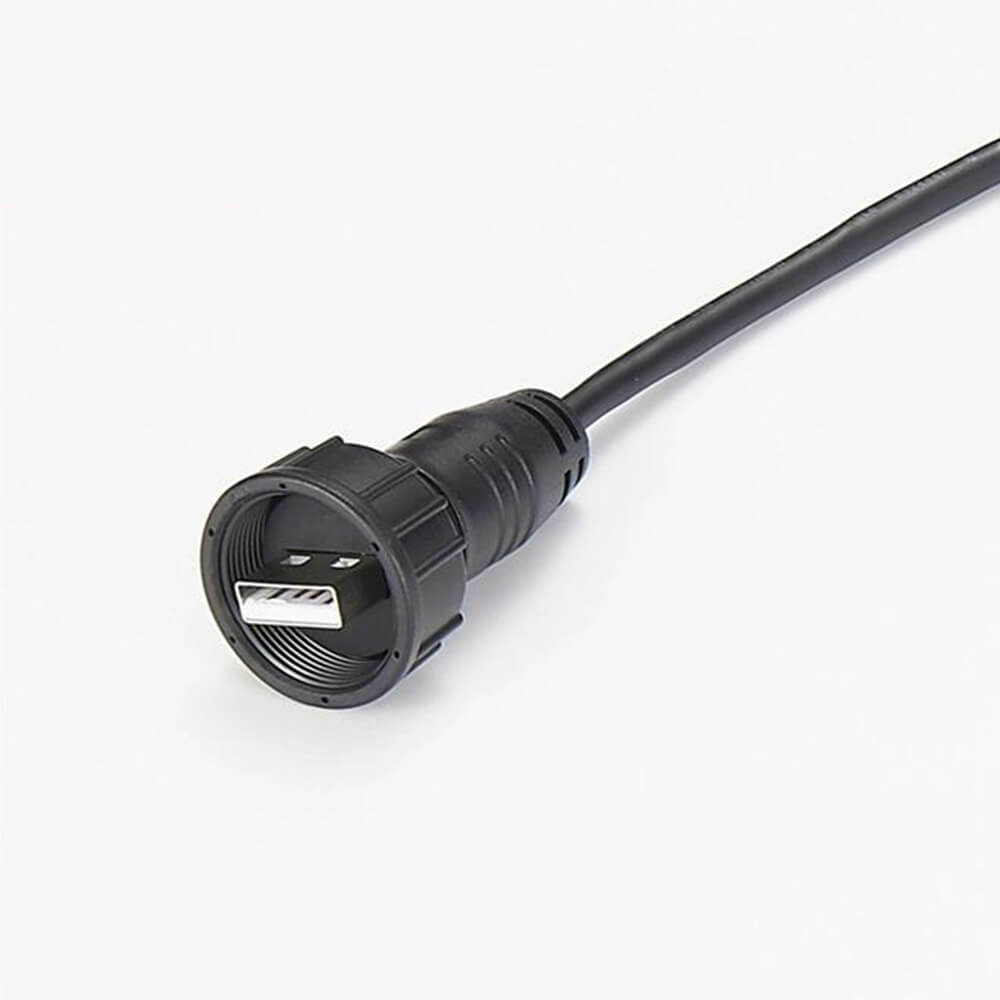 Cable USB 2.0 resistente al agua Elecbee - USB A macho a macho, clasificación IP67 de 1 m