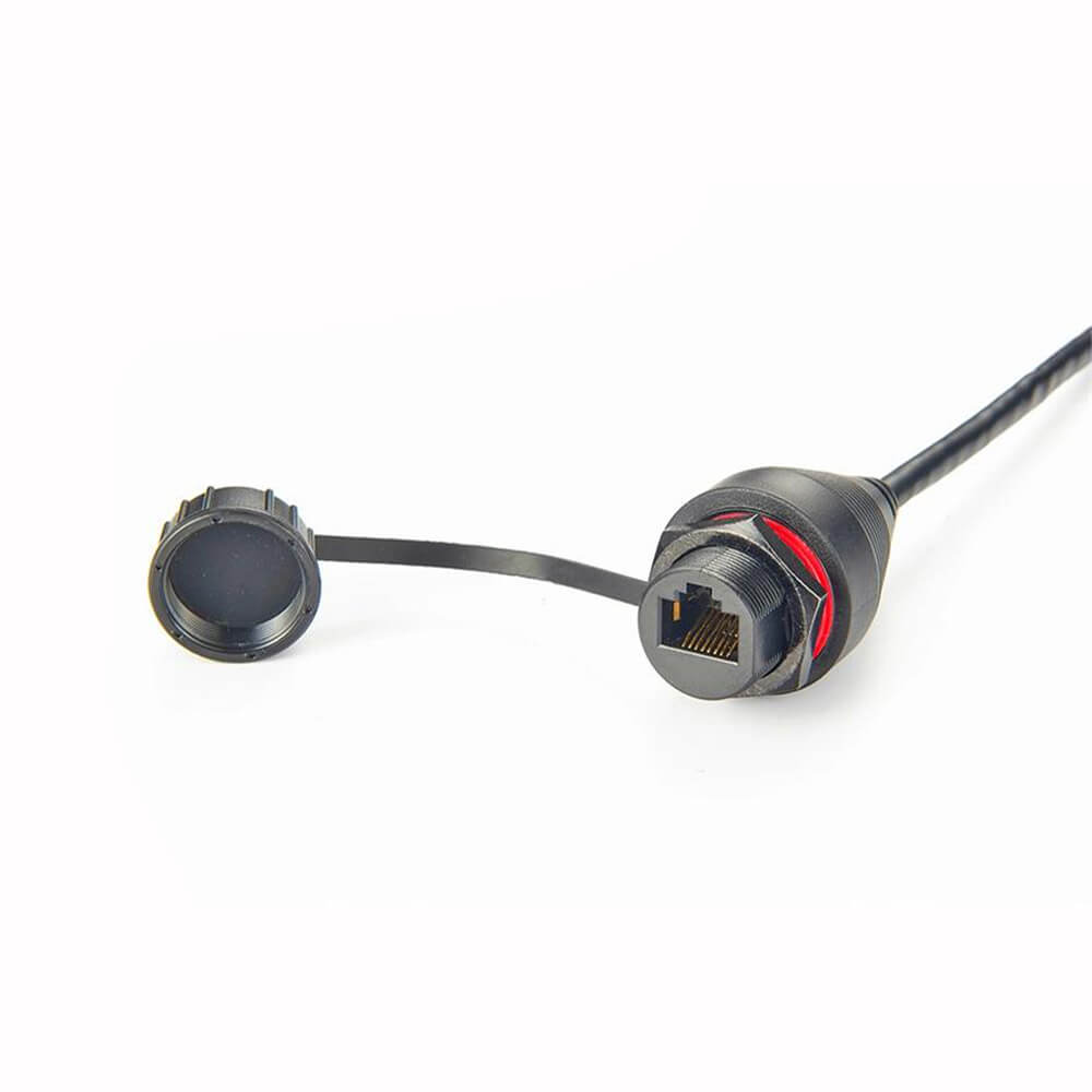 Conjunto de cables impermeables Ethernet Elecbee Cat6: clasificación IP67, sellado de doble extremo, blindaje de lámina para protección EMI/RFI