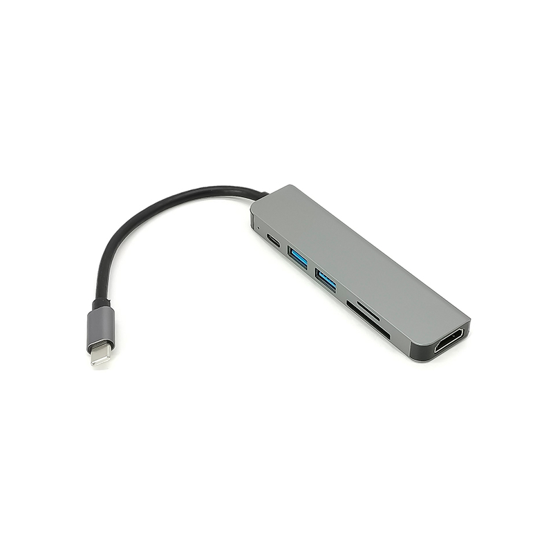 Elecbee 多功能 6 合 1 usb c 集线器支持 usb hdmi pd 充电器端口产品特点