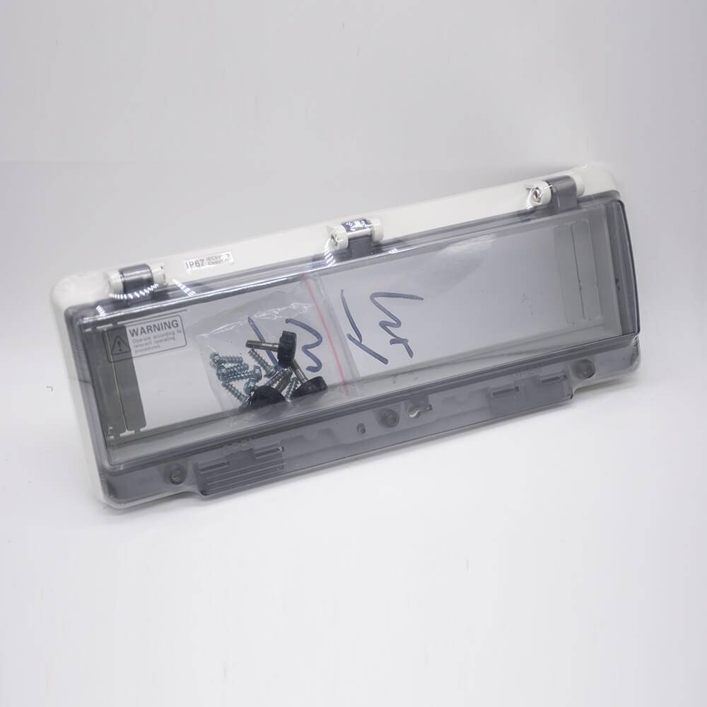 Elecbee ABS Waterproof Circuit Breaker Enclosure Window With Transparent Cover Screw Fixation IP67 Plastic Shell