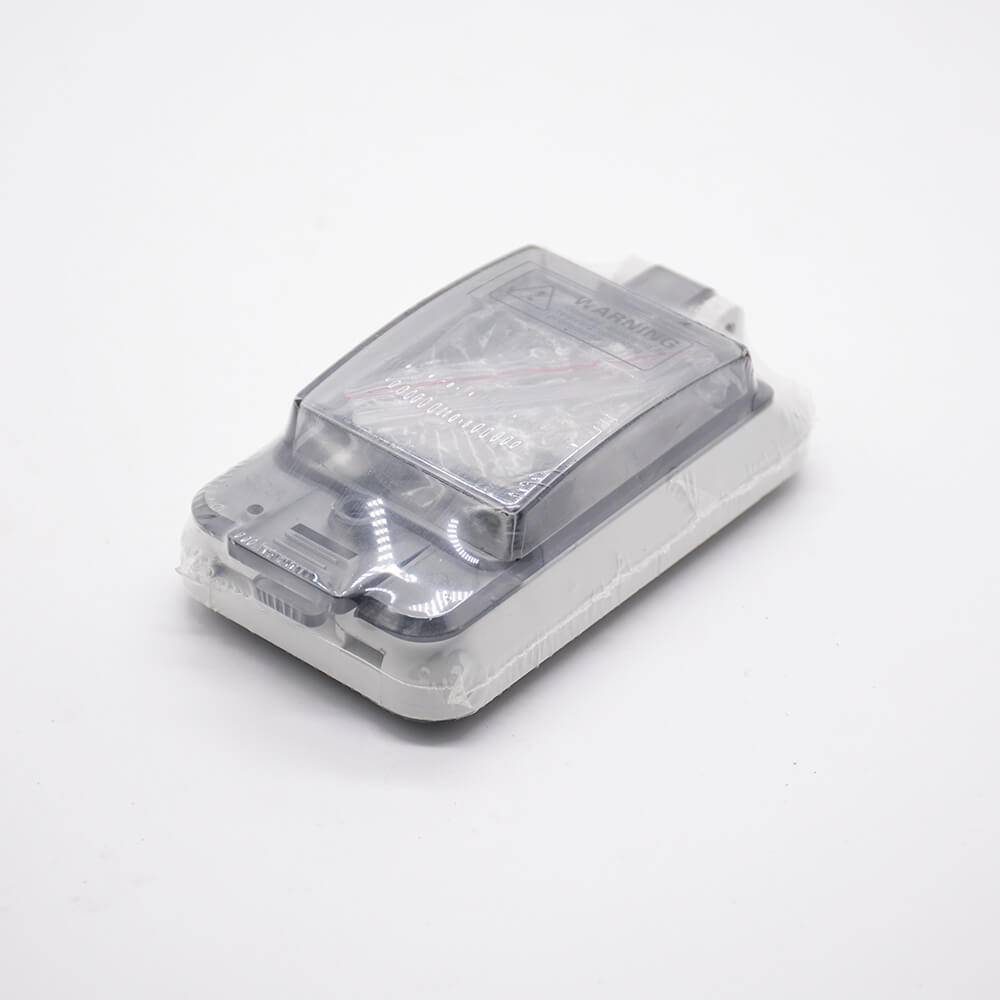Elecbee Circuit Breaker Enclosure Box IP67 Screw Fixation Plastic Shell Waterproof Transparent Window Cover