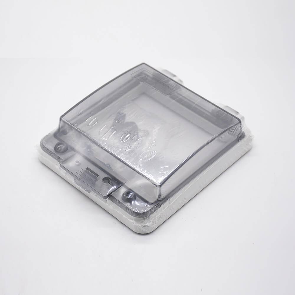 Elecbee Sealed Electrical Junction Box IP67 Plastic Shell Waterproof Transparent Window Cover Screw Fixation