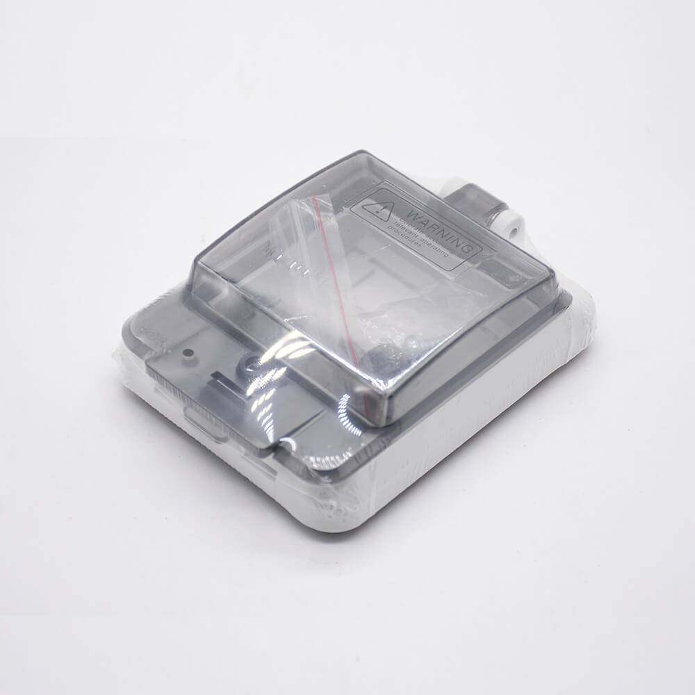 Elecbee Waterproof Circuit Breaker Box Shell IP67 Screw Fixation Plastic Transparent Window Cover