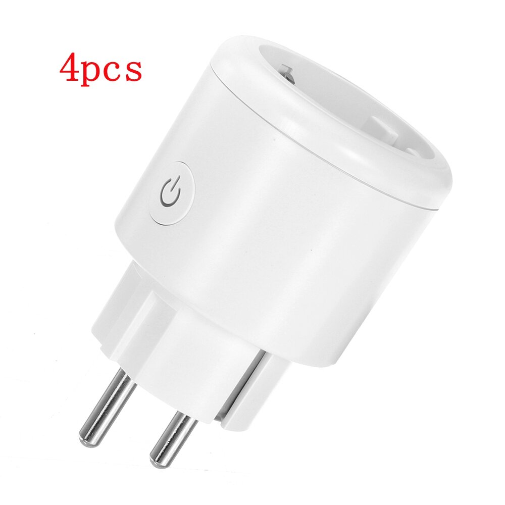 Elecbee 4 件装 CROSIKO BSD34EU 16A 智能 Zigbee3.0 EU 插座，带电量统计 APP 远程电量监控计时功能，可与 Alexa Google Assistant 语音控制配合使用