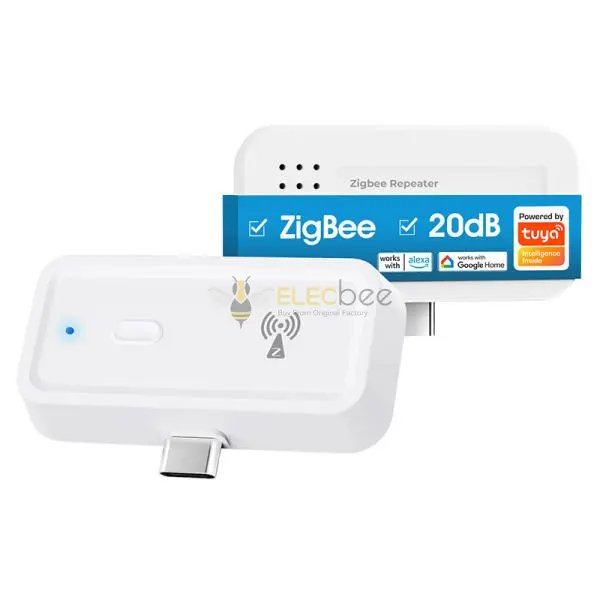 Tuya ZigBee Ripetitore di segnale Amplificatore di tipo C Dispositivo di automazione domestica intelligente Lavora con ZigBee Gateway Hub Smart Life (ripetitore Tuya ZigBee Ripetitore di segnale Amplificatore di tipo C Dispositivo di automazione domestica intelligente Lavora con ZigBee Gateway Hub Smart Life (ripetitore