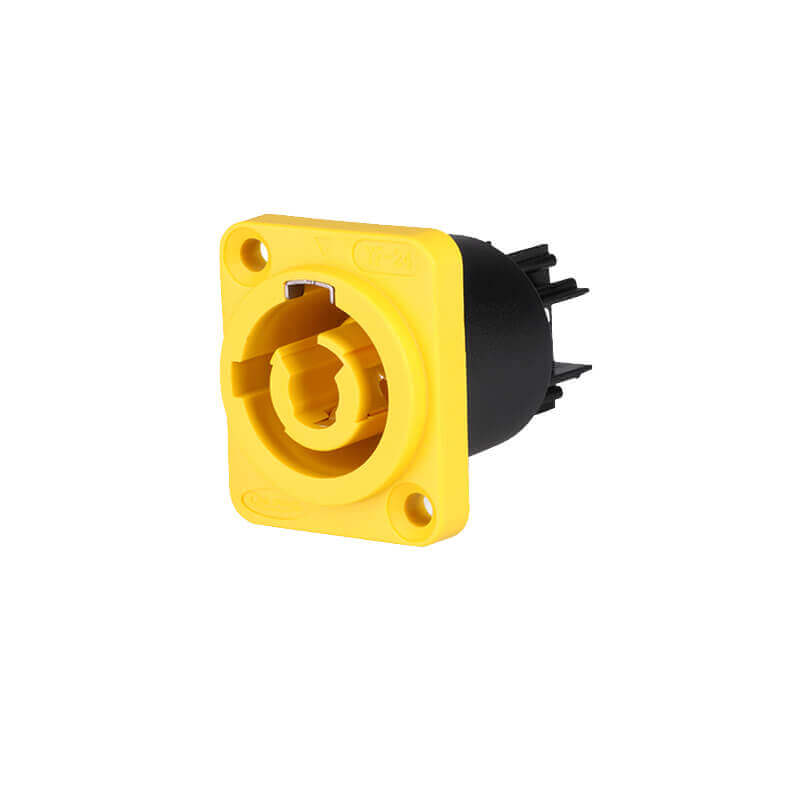 Elecbee IP65 Plastic Screw Led Screen Square Socket 3 Pole Lockable