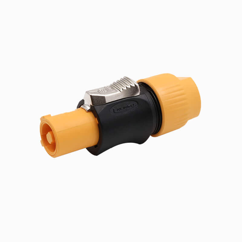 Elecbee IP65 Wac3Fca Power Cable Connector Power Plug With Lockable 3 Pole Equipment (Ac) Connector