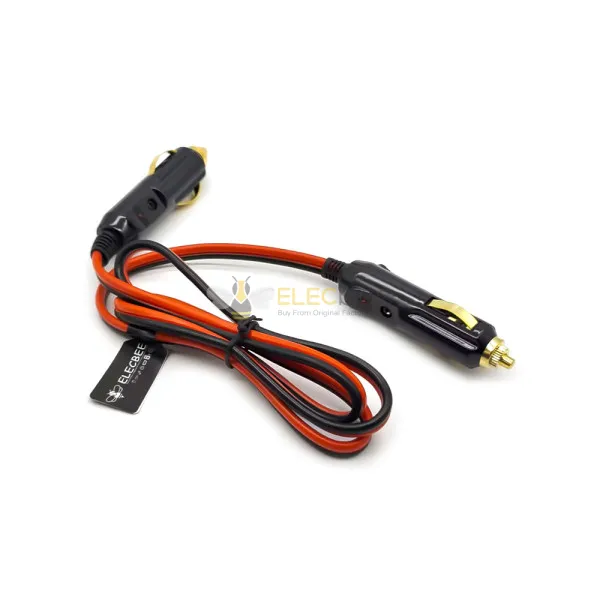 cigarette lighter male plug replacement Carviya Adapter Inverter Cable Power Supply Cord 12V/24V 3FT 16AWG with LED Light for Car Inverter,Air Pump, Electric Cup DIY : Automotive in 15A fused in cigarette lighter male plug for protecting against overload protection 12V Cigarette Lighter Male Plug