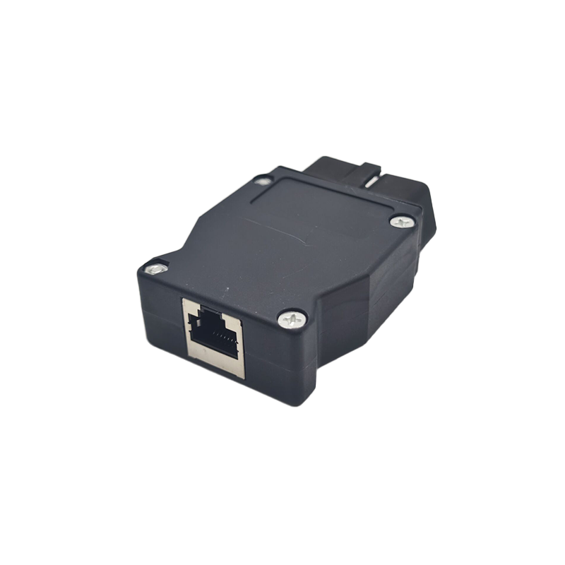 Elecbee 适用于宝马接口连接器BMW enet OBD2 16p网线OBD插头 RJ45母转OBD2公