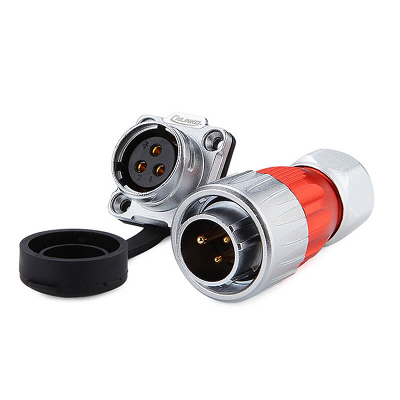 Elecbee DH20 3 Pin Metal Shell Waterproof Industrial Connector 500V 20A Solder Wire Power Cable Conector Plug And Socket