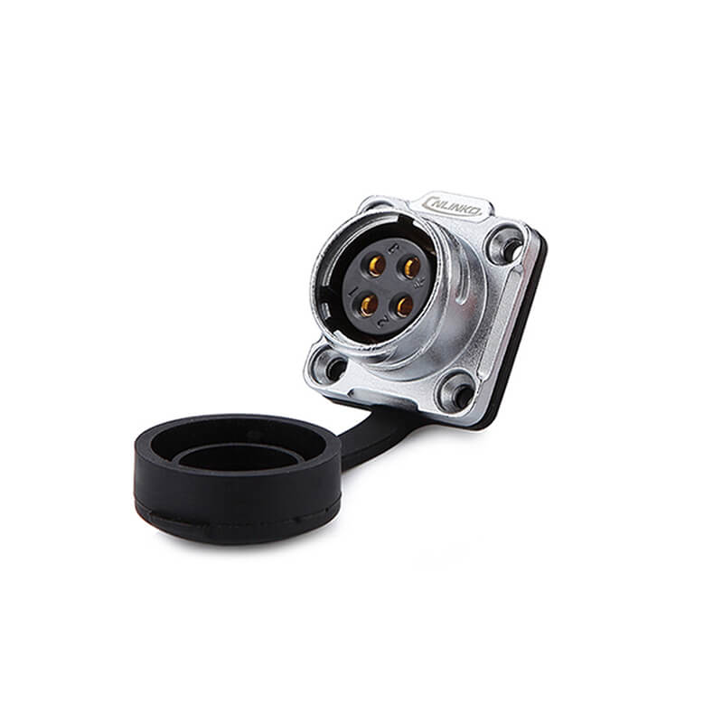 Elecbee DH20 4-poliger wasserdichter Schnellkupplungs-Trennstecker, elektrischer Steckverbinder, M20-Buchse, Audiogeräte-Industrie-Signalstecker