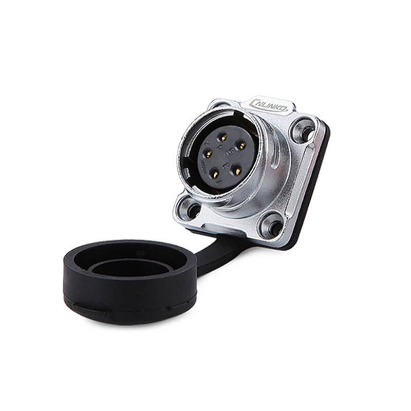 Elecbee DH20 5 Pin Buchse Metall M20 Verlängerung Kabel Enden AC 500V 25A Heavy Duty Schweißen Stecker Für solar Pv