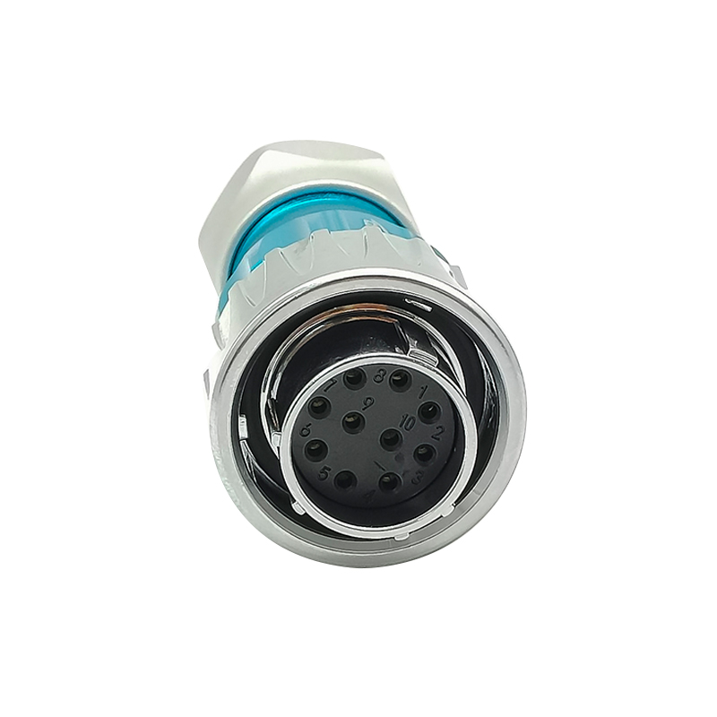 Elecbee DH24 10 Pin Waterproof Quick Connect Disconnect Electrical Connector M20 Female Plug Audio Equipment Industry Signal Connector