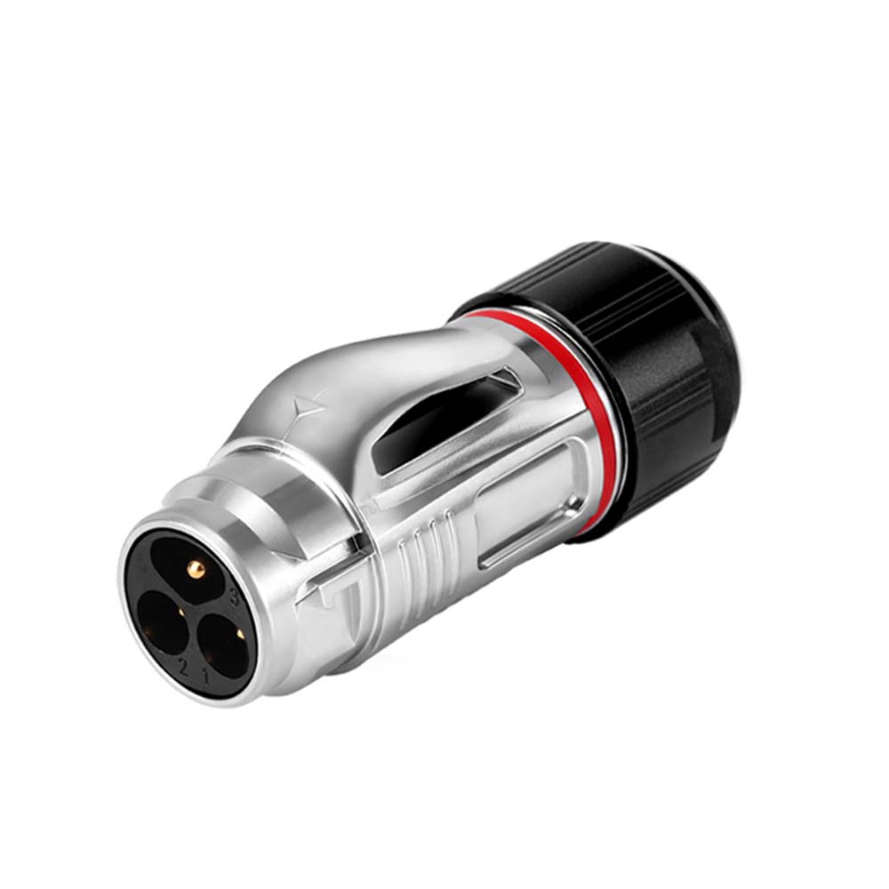 Elecbee Metal Shell Male Plug Industrial Connector Bd20 Waterproof 3-Pin Aviation