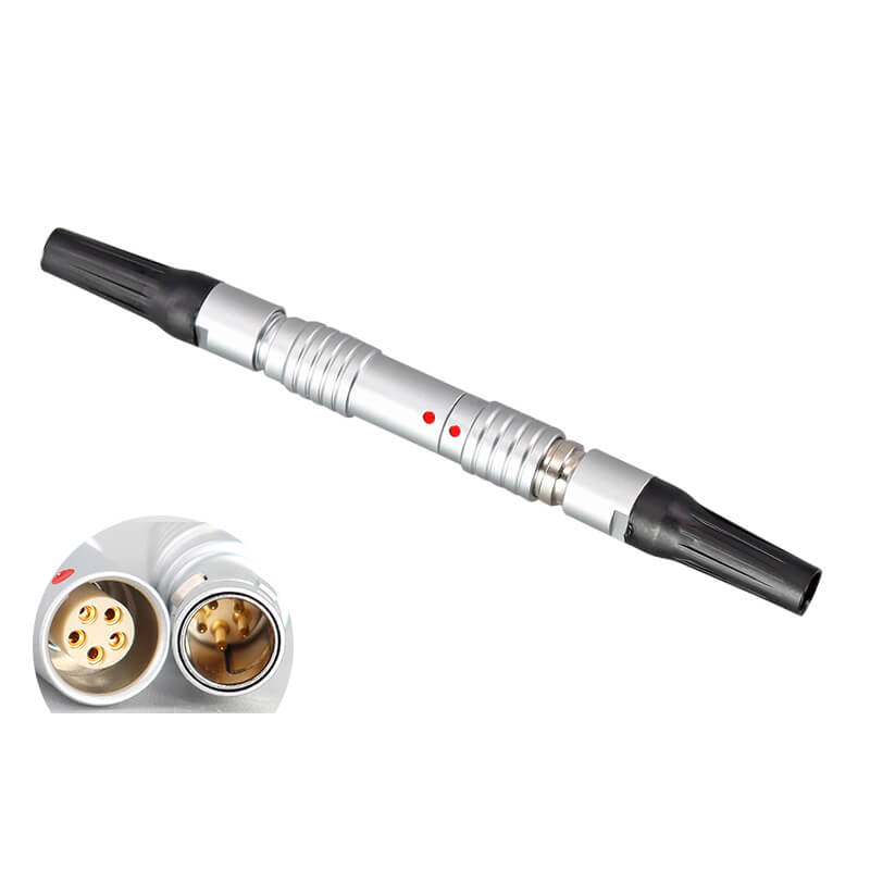 Elecbee Push Pull Self-Locking 0B Series Connector 5 pin FGG Male Plug+ PHG Female Socket