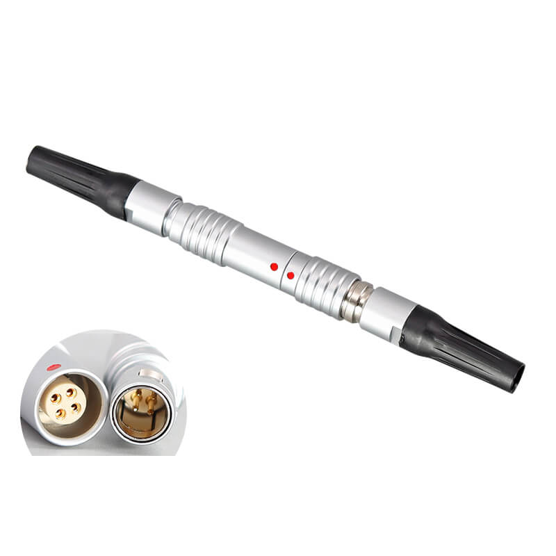 Elecbee Push Pull Self-Locking 0B Series Connector 4 pin FGG Male Plug+ PHG Female Socket