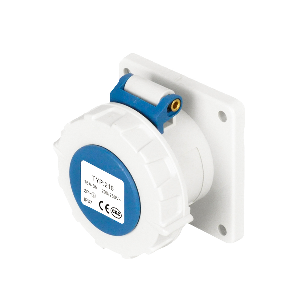 Elecbee Waterproof Industrial Connector Socket 3Pin 16A 230V 2P+E IP67