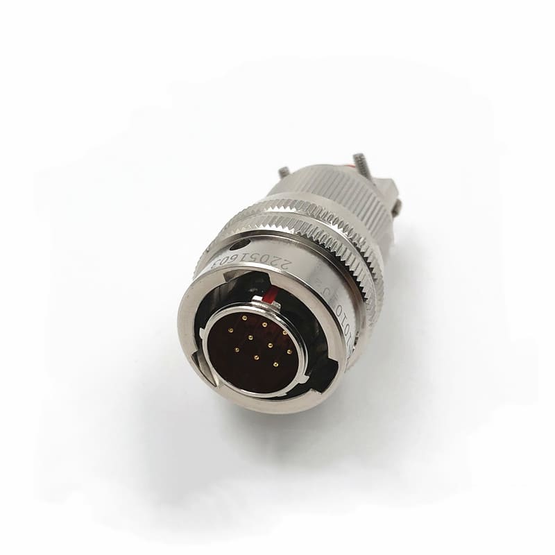 Elecbee Y50X-1010TJ2 10 Pin Male Plug Aluminum alloy 10 Shell Size solder Bayonet Coupling Cable Connector