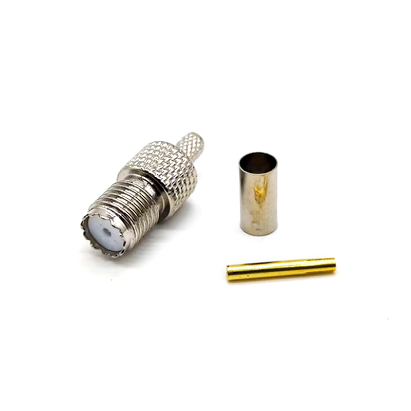 Elecbee Mini UHF Female Connector RF Coaxial Crimp Type for RG58