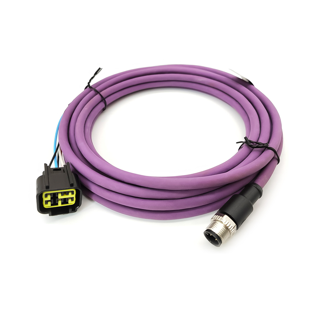 Elecbee Honda 6 Pin To M12 Male 5 Pin Nmea2000 Cable 5 Meter With T-Piece