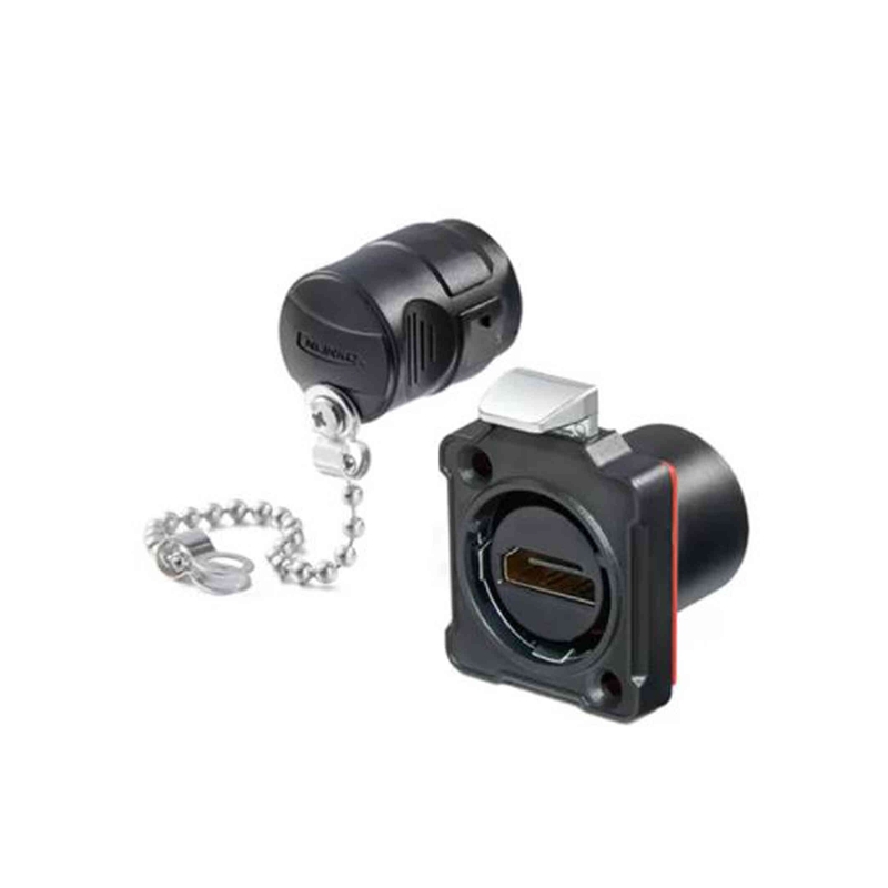 Elecbee BD-24 HDMI 机箱插座，塑料外壳，带保护盖和安装材料 IP65