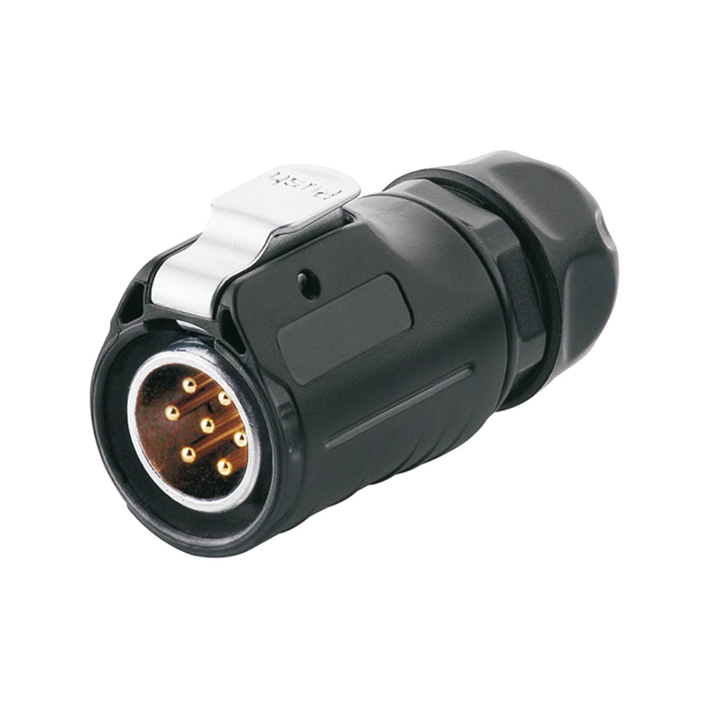 Elecbee LP-20 power connector M20 7-pin male plug 500 V 12 A IPX8