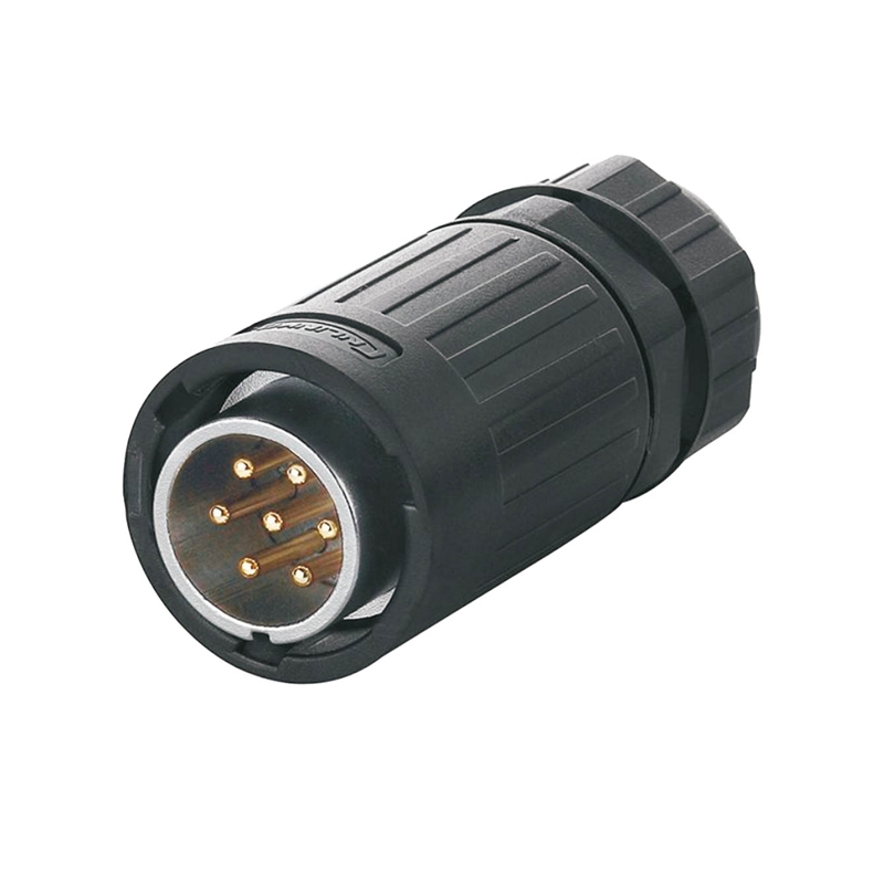 Elecbee YA-20 multicore connector M20 7-pin male plug 400 V 12 A IP65
