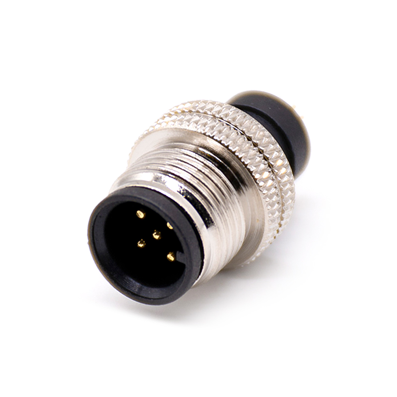 Elecbee M12 Molded Cable Connector A Code Straight 5pin Male Non-shield connector
